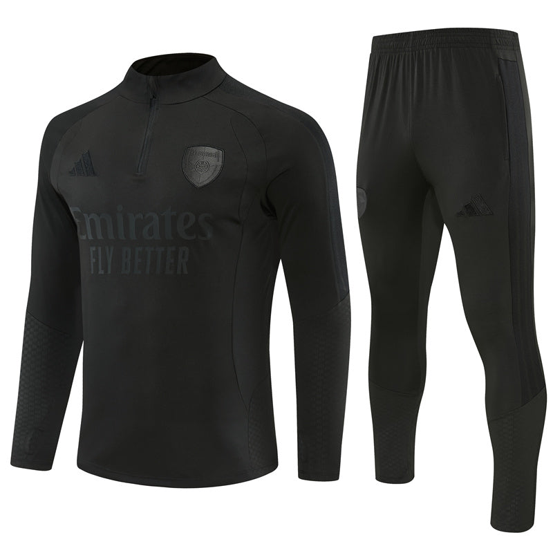 New Arsenal FC Black TrackSuit Complete 26/27