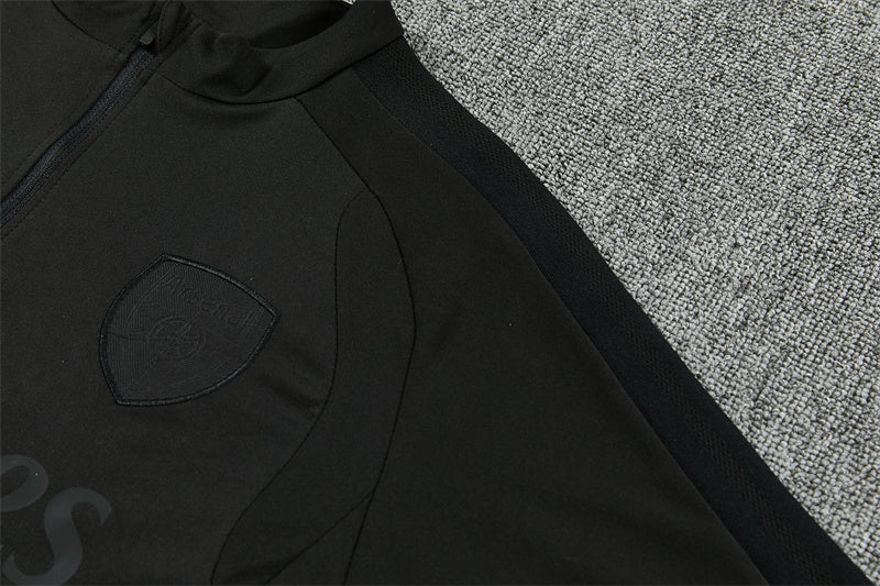 New Arsenal FC Black TrackSuit Complete 26/27