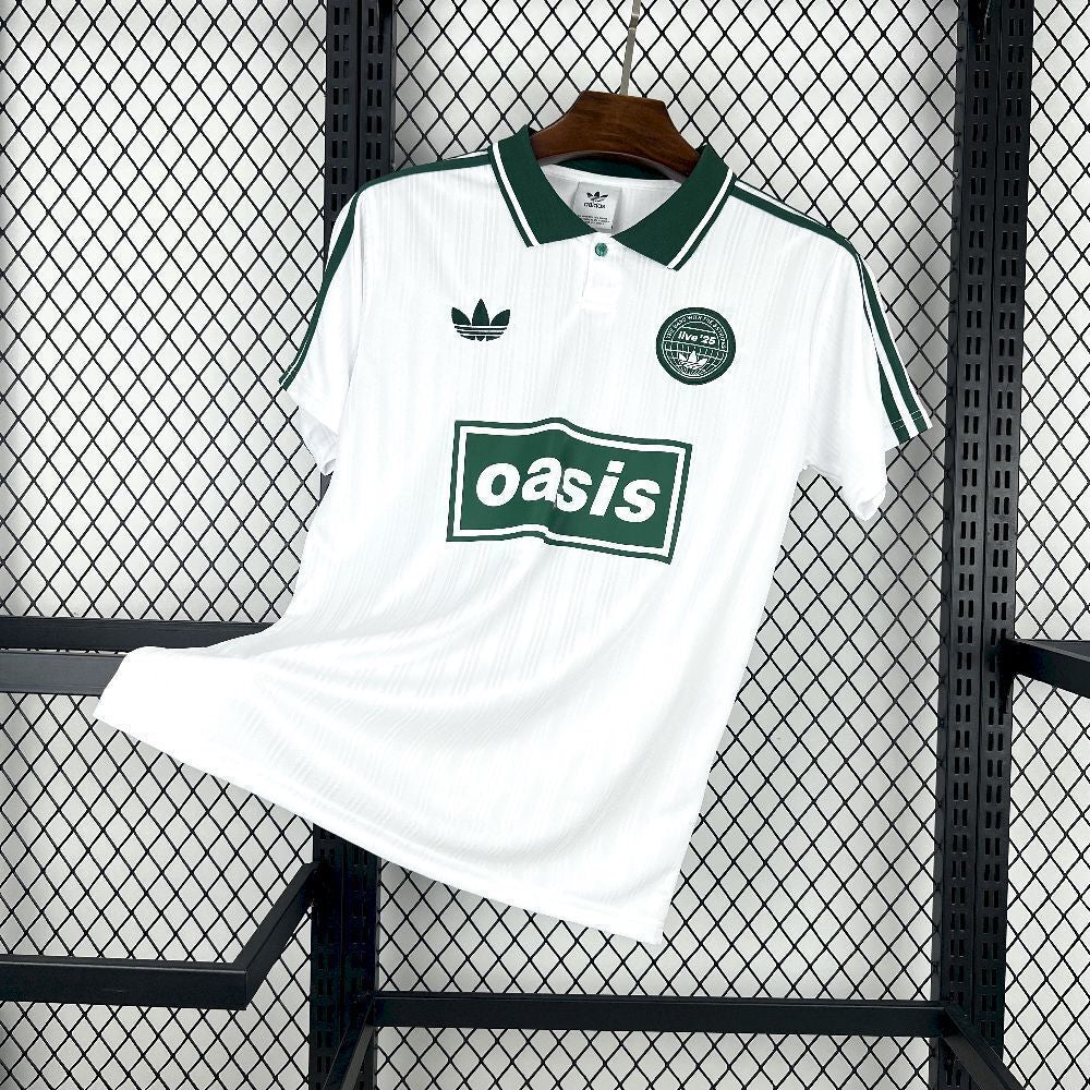 New Oasis Tour White/Green Special Edition Shirt 25/26